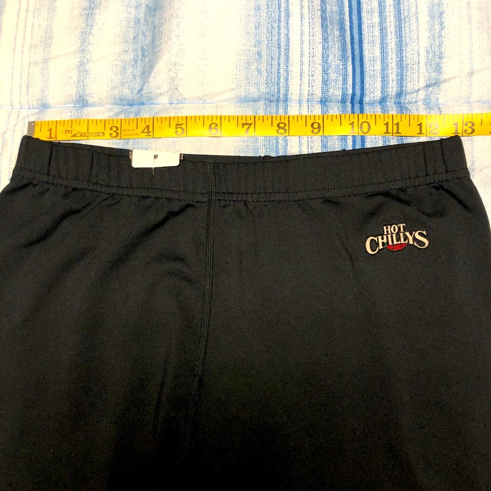 Mens Unisex Black Medium Hot Chillys Thermal Leggings